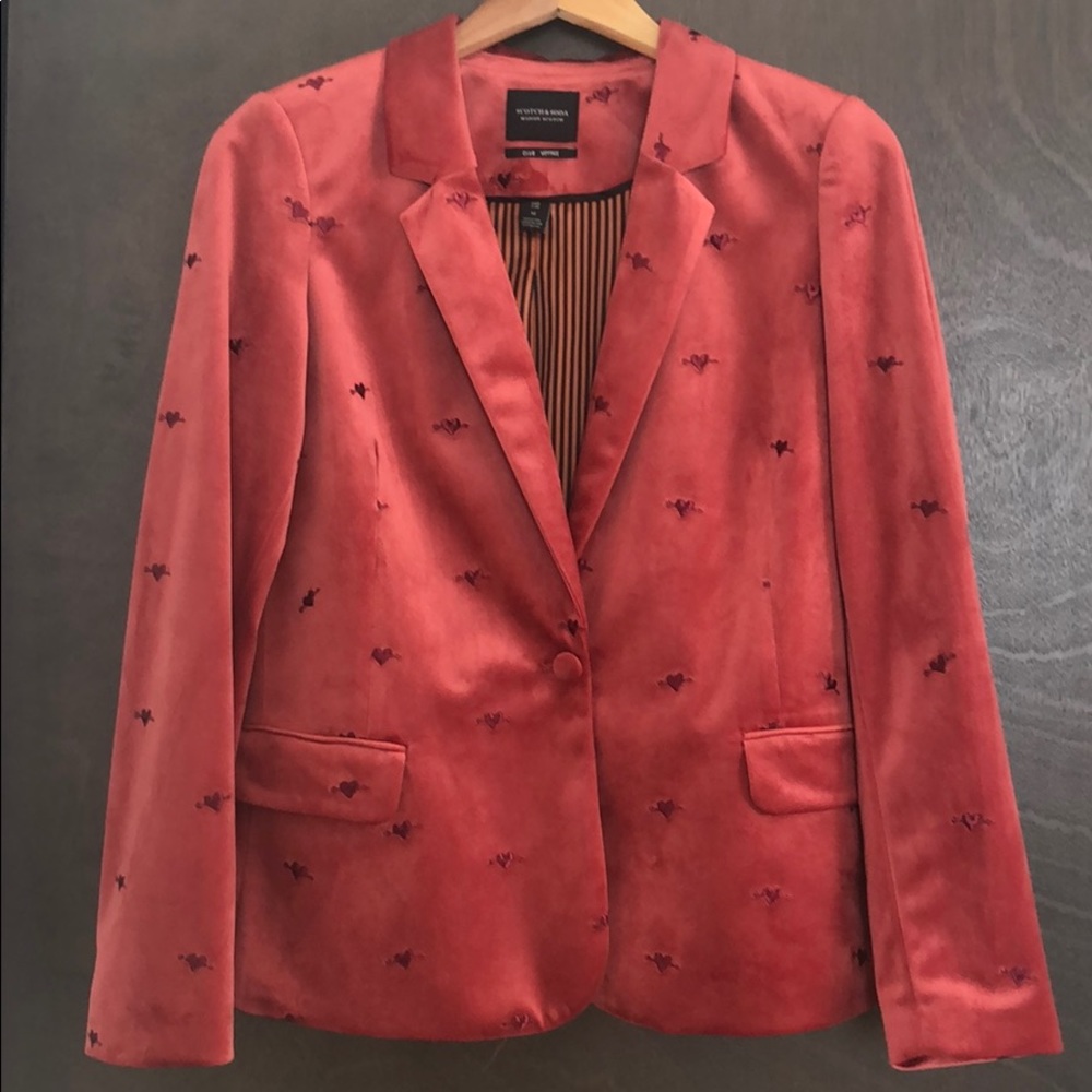 NWOT Scotch and Soda Velvet Blazer Medium
